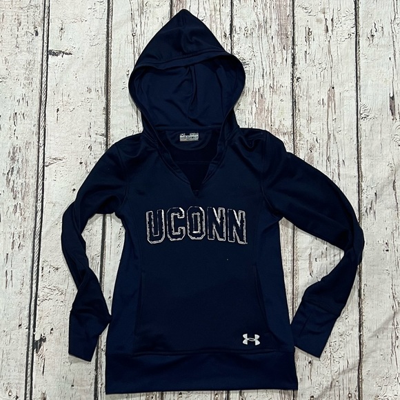 Women's University of Conneticut Huskies UCONN Under Armour Hoodie Sweatshirt - Picture 1 of 4